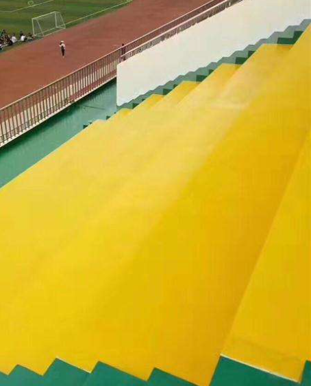 城西球场台阶翻新修补改造